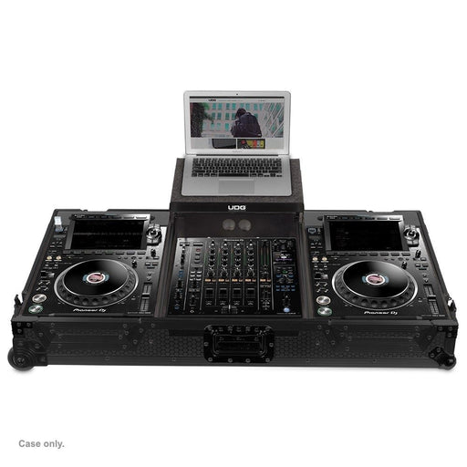 UDG Ultimate Flight Case Set Pioneer CDJ - 3000/DJM - A9 Plus Laptop Shelf & Wheels (Black) (63/F - U91086BL) - Gsus4