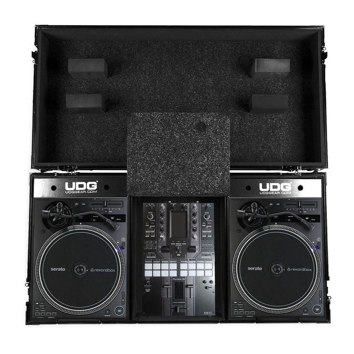UDG Ultimate Flight Case Set Pioneer PLX - CRSS12 & 10"/12" Mixer w/ Wheels (Black) (63/F - U91098BL) - Gsus4