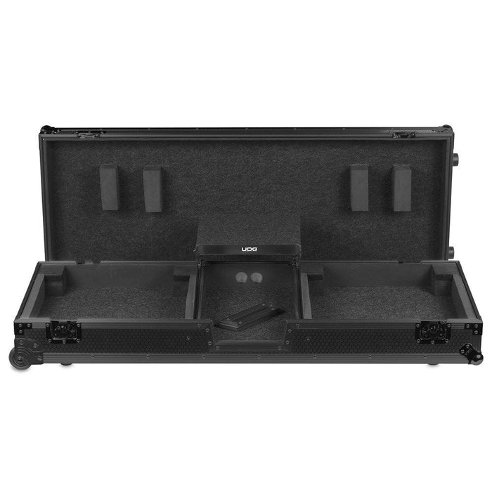 UDG Ultimate Flight Case Turntable Coffin MK2 Plus Laptop Shelf & Wheels (Black) (63/F - U91028BL2) - Gsus4