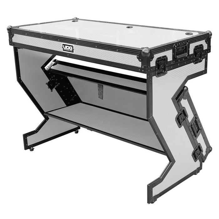 UDG Ultimate Portable Z - Style DJ Table Plus w/ Wheels (White) (63/F - U91072WH) - Gsus4