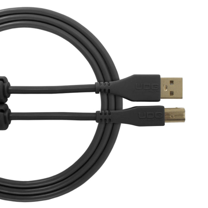 UDG Ultimate U95001 USB2 Cable A - B Black Straight 1m (63/C - U95001BL) - Gsus4