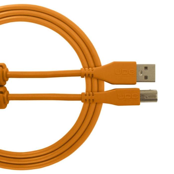 UDG Ultimate U95001 USB2 Cable A - B Orange Straight 1m (63/C - U95001OR) - Gsus4