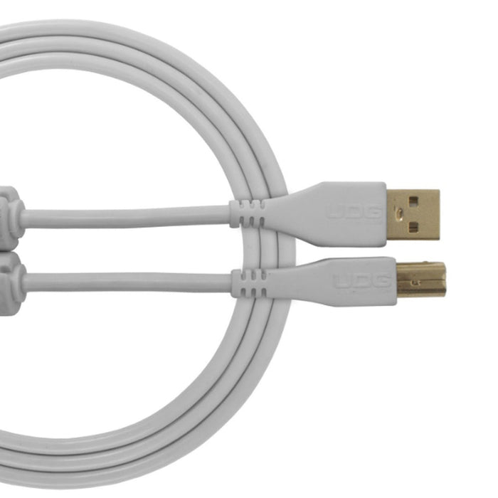 UDG Ultimate U95001 USB2 Cable A - B White Straight 1m (63/C - U95001WH) - Gsus4