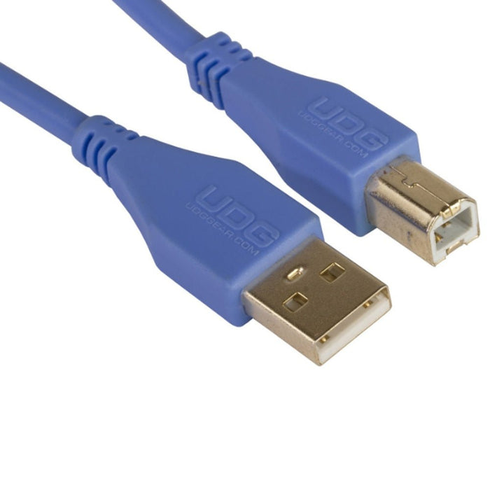 UDG Ultimate U95002 USB2 Cable A - B Blue Straight 2m (63/C - U95002LB) - Gsus4