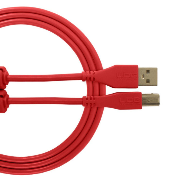 UDG Ultimate U95002 USB2 Cable A - B Red Straight 2m (63/C - U95002RD) - Gsus4