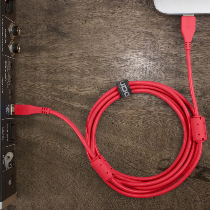 UDG Ultimate U95002 USB2 Cable A - B Red Straight 2m (63/C - U95002RD) - Gsus4