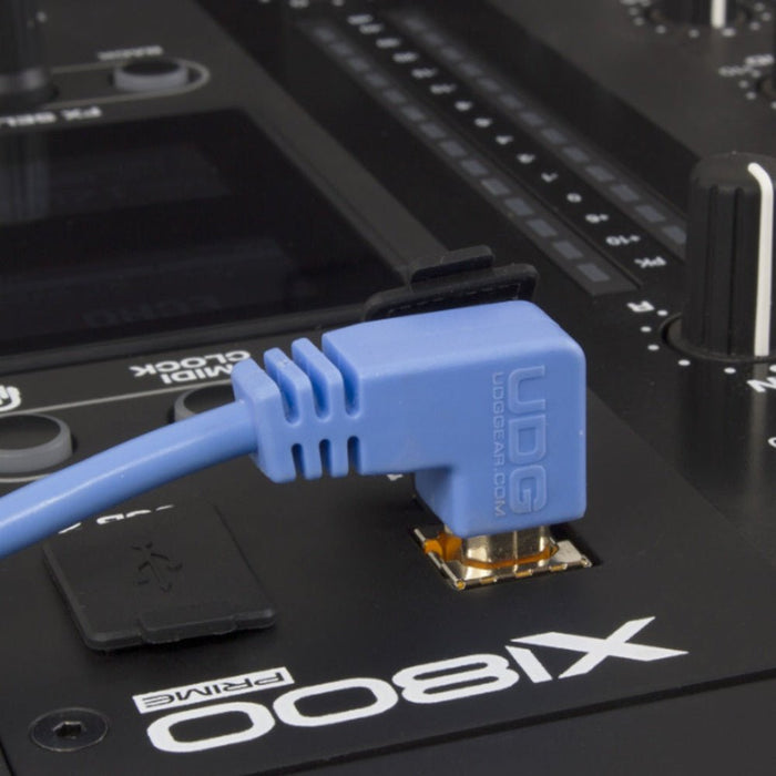 UDG Ultimate U95004 USB2 Cable A - B Blue Angled 1m (63/C - U95004LB) - Gsus4
