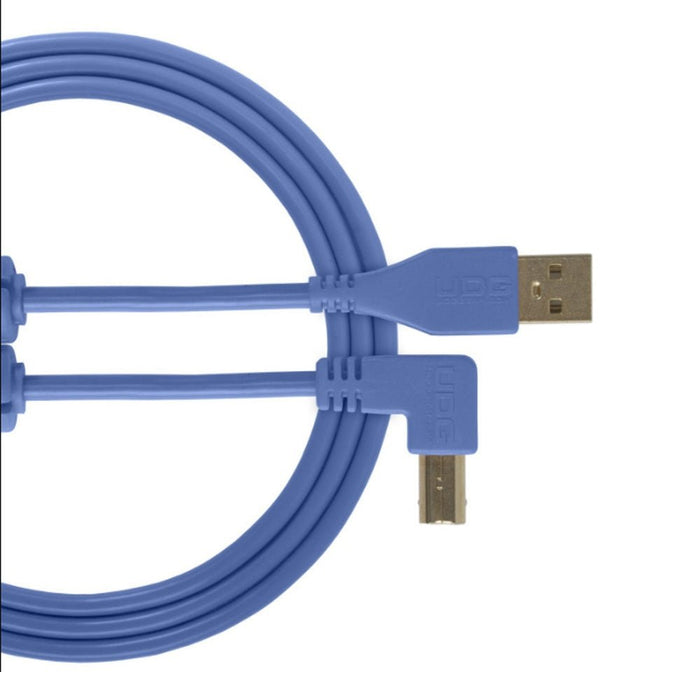 UDG Ultimate U95004 USB2 Cable A - B Blue Angled 1m (63/C - U95004LB) - Gsus4