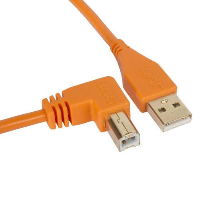 UDG Ultimate U95004 USB2 Cable A - B Orange Angled 1m (63/C - U95004OR) - Gsus4