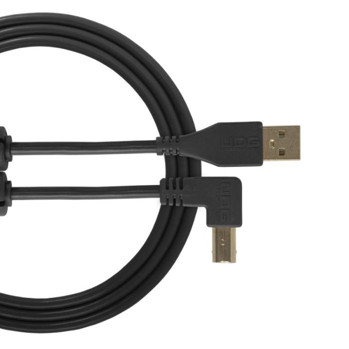 UDG Ultimate U95005 USB2 Cable A - B Black Angled 2m (63/C - U95005BL) - Gsus4