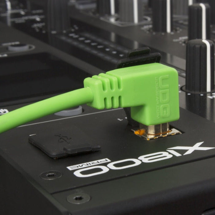 UDG Ultimate U95006 USB2 Cable A - B Green Angled 3m (63/C - U95006GR) - Gsus4
