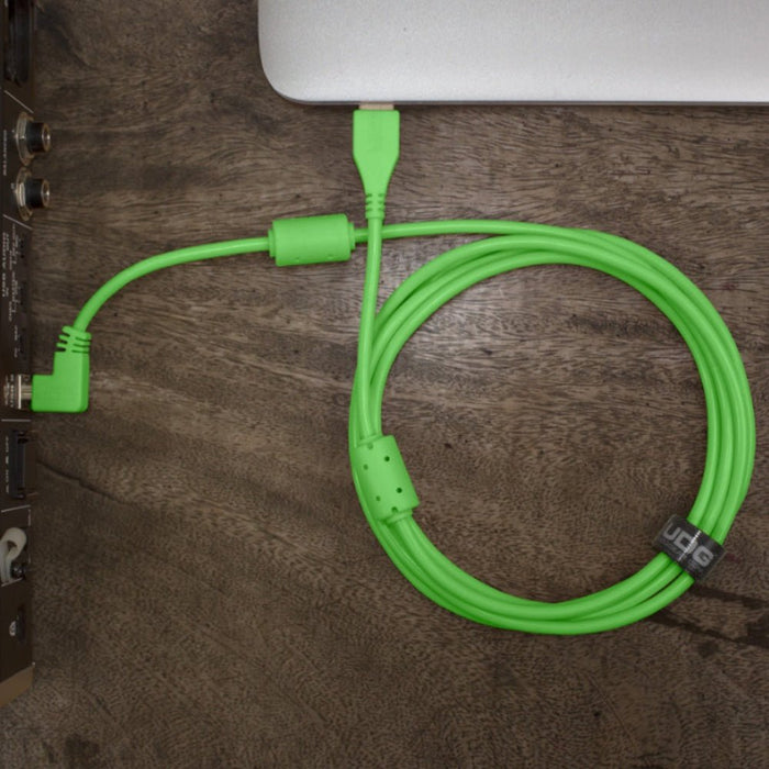 UDG Ultimate U95006 USB2 Cable A - B Green Angled 3m (63/C - U95006GR) - Gsus4