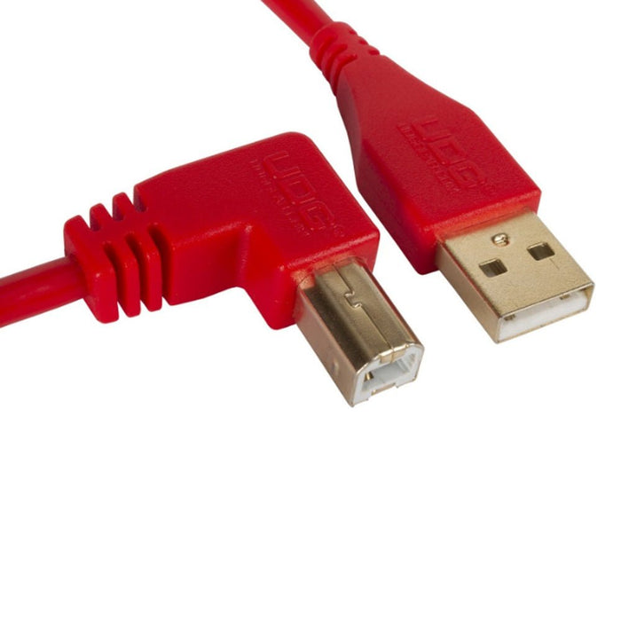 UDG Ultimate U95006 USB2 Cable A - B Red Angled 3m (63/C - U95006RD) - Gsus4