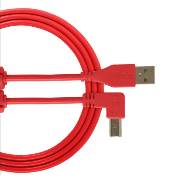 UDG Ultimate U95006 USB2 Cable A - B Red Angled 3m (63/C - U95006RD) - Gsus4