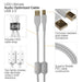 UDG Ultimate U95006 USB2 Cable A - B White Angled 3m (63/C - U95006WH) - Gsus4
