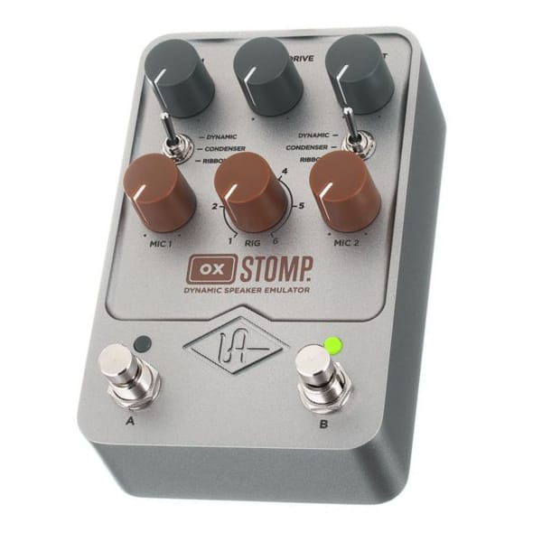 Universal Audio | OX Stomp | Stereo Guitar Cabinet Modeller | w/ Dynamic IR, 1176 Compression, Reverb, Delay, EQ & More (UA - OXSTOMP) - Gsus4