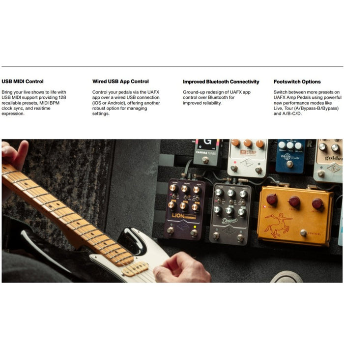 Universal Audio | UAFX Knuckles | '92 Dual Rec Amp w/ TS Overdrive | Based on Mesa Boogie Dual Rectifier (UA-KNUCKLES) - Gsus4