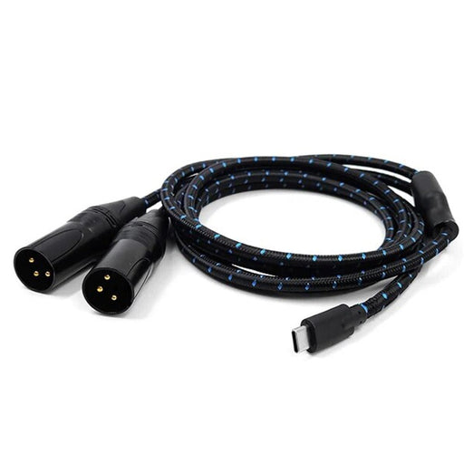 USB - C to XLR Audio Cable | USB - C DAC to Dual XLR Male AUX Y - Cable | 5M (earmaxTypeCtoXLR) - Gsus4