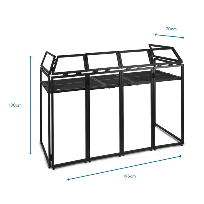 Vonyx DB5 Foldable DJ - Booth System Pro Large (DB5) - Gsus4