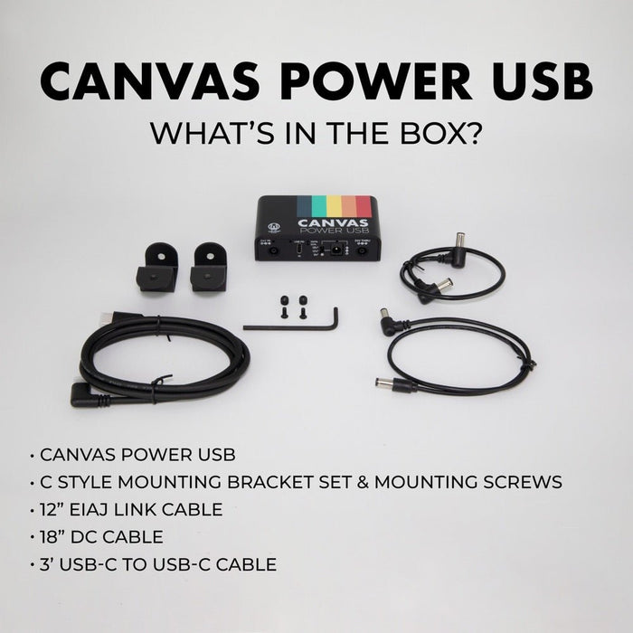 Walrus | CANVAS Power USB | USB PD Power Supply Converter | w/ 24V EIAJ IN & THRU (Walrus - Canvas - USB) - Gsus4