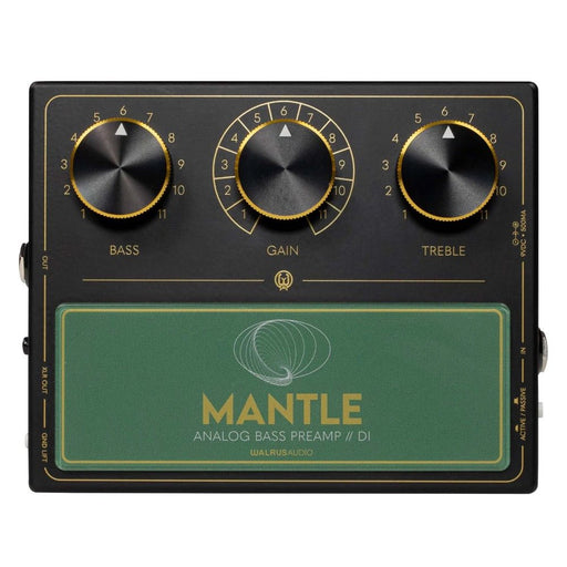 Walrus | MANTLE | Analog Bass Preamp / DI Pedal | w/ Sapphire Transformers | PRE - ORDER (Ships Early Feb 2026) (Walrus-Mantle-Bass) - Gsus4