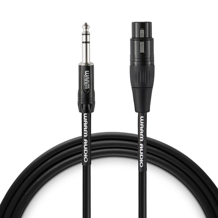 Warm Audio Pro Series XLR f to TRSm 3ft 0.9m Cable (WAR-PRO-XLRfTRSm3ft) - Gsus4