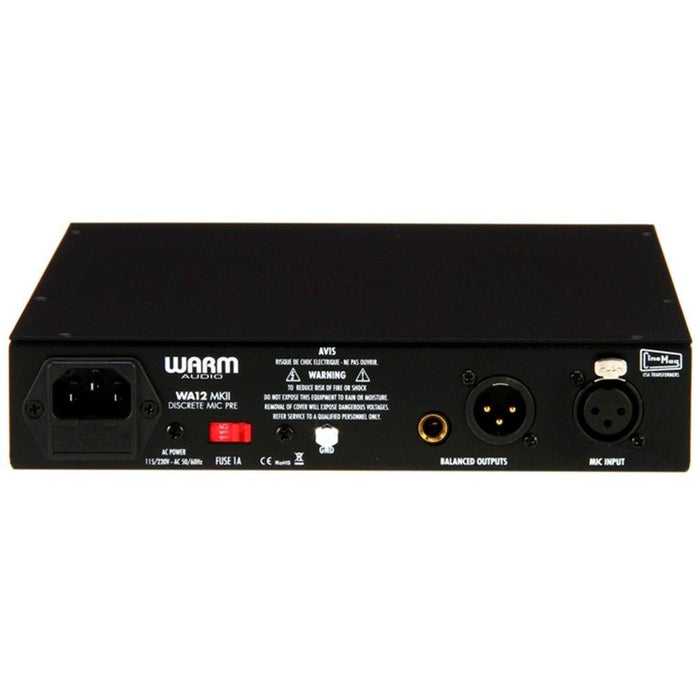 Warm Audio WA12 MKII Discrete Mic Pre (Black) (WAR-WA12MK2B) - Gsus4