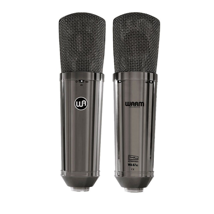 Warm Audio WA87 R2 TS Stereo Pair Condsensor Microphone (Titanium) (WAR-WA87 R2TS) - Gsus4