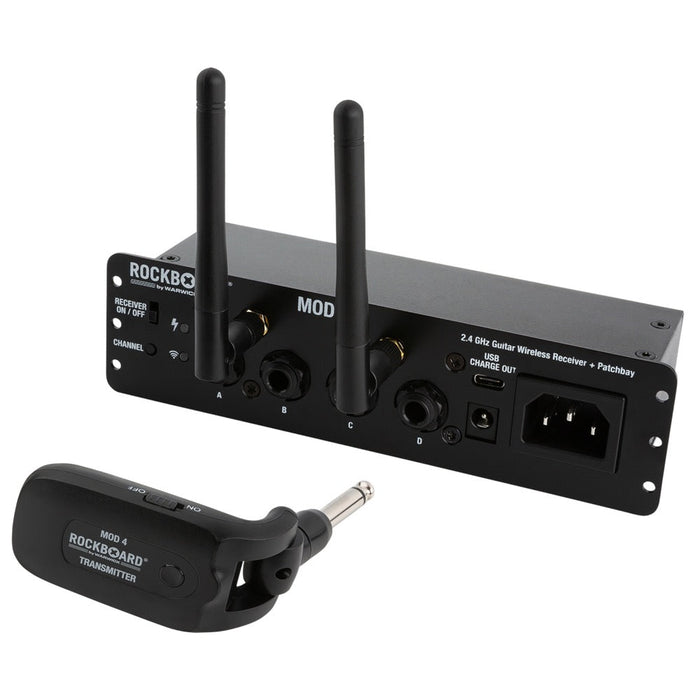 Warwick | Rockboard | MOD 4 | Wireless Guitar System | w/ U2 Transmitter (WR - MODULE4 - W - U2) - Gsus4