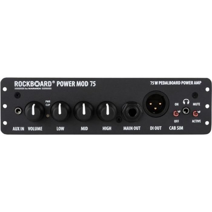 Warwick | Rockboard | Power MOD 75 | Class D Power Amp Module For Pedalboards | w/ DI, Cab Sim & Headphone Output (WR-MOD75-POW) - Gsus4
