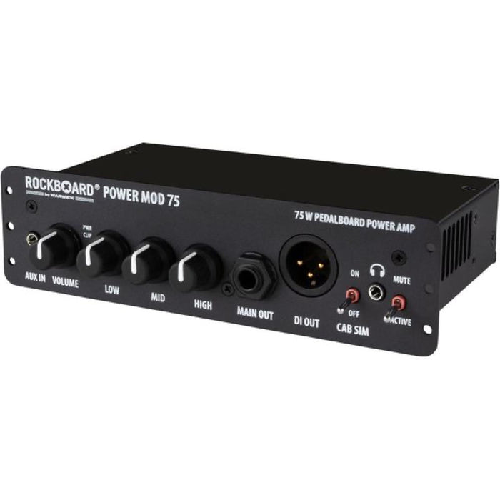 Warwick | Rockboard | Power MOD 75 | Class D Power Amp Module For Pedalboards | w/ DI, Cab Sim & Headphone Output (WR-MOD75-POW) - Gsus4
