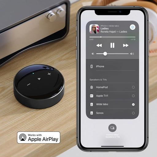 WiiM | Mini | AirPlay2 Wireless Audio Streamer | w/ Siri & Alexa | Hi - Res Audio from Spotify (WiiM - Mini) - Gsus4