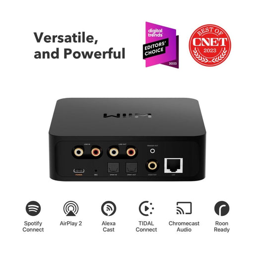 WiiM | PRO | AirPlay2 Wireless Audio Streamer & Chromecast | w/ Siri & Alexa | Hi - Res Audio from Spotify (WiiM - PRO) - Gsus4