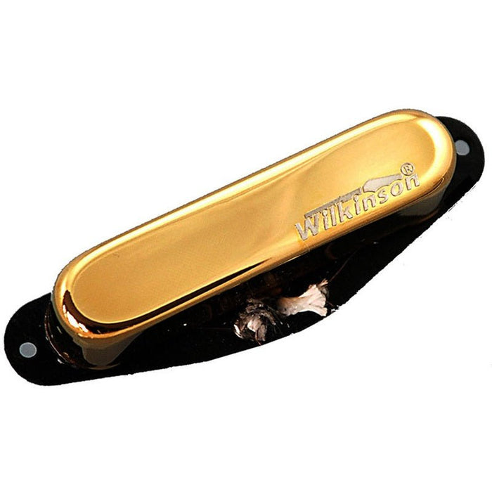 Wilkinson Vintage Covered Single Coil Pickup in Gold - Neck (WVTNGD) - Gsus4