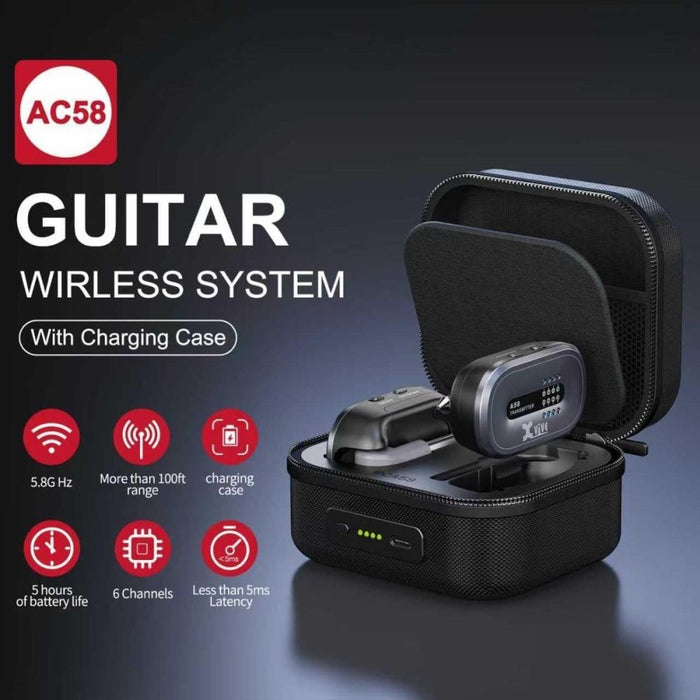 Xvive A58 Guitar Wireless System & BCA58 5,000mAh Charging Case Kit (AC58) (352631) - Gsus4