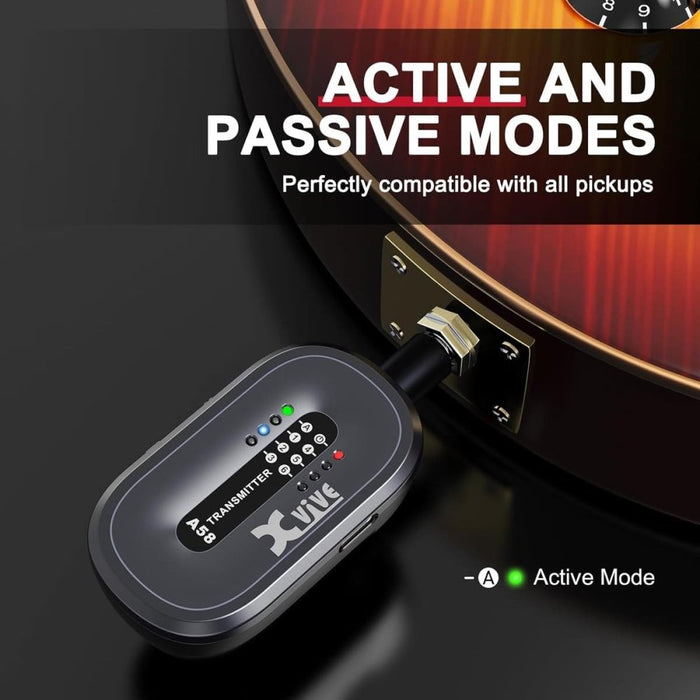 Xvive A58 Guitar Wireless System & BCA58 5,000mAh Charging Case Kit (AC58) (352631) - Gsus4