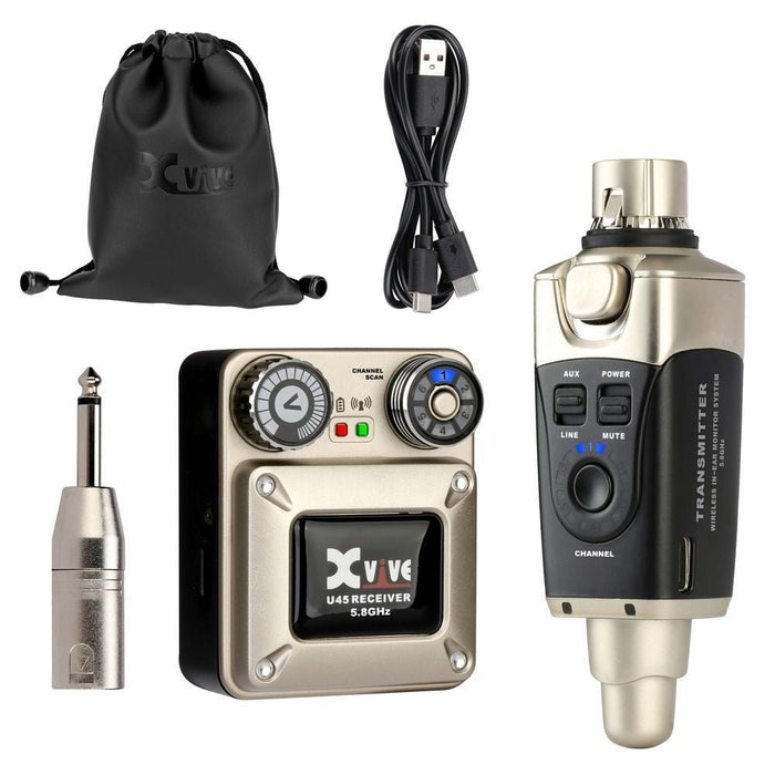 Xvive U45 Wireless In Ear Monitoring System 5.8GHz (352620) - Gsus4