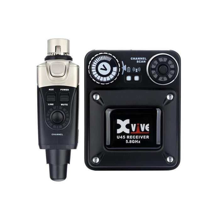 Xvive U45 Wireless In Ear Monitoring System 5.8GHz (Black) (352638) - Gsus4