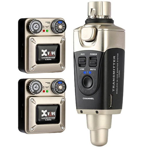 Xvive U45R2 Wireless In Ear Monitor System w/ 2x Receivers (352623) - Gsus4