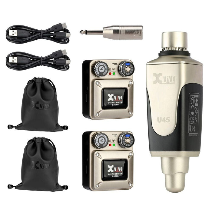Xvive U45R2 Wireless In Ear Monitor System w/ 2x Receivers (352623) - Gsus4