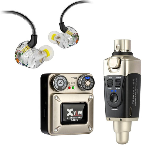 Xvive U45T9 5.8Ghz Wireless Monitoring System w/ T9 In - Ear Monitors (352625) - Gsus4