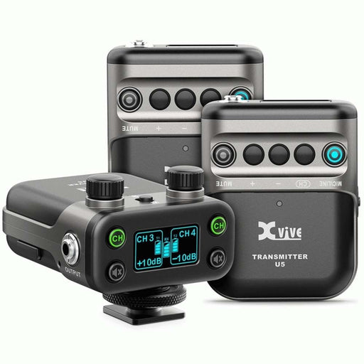 Xvive U5T2 Wireless Audio for Video System (2x LV1 Lav Mics, 1x Receiver, 2x Transmitters) (352572) - Gsus4