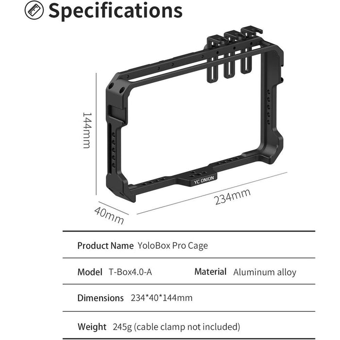 YoloLiv | Cage for YoloBox Pro w/ Cable Clips (YC - Cage - Pro) - Gsus4