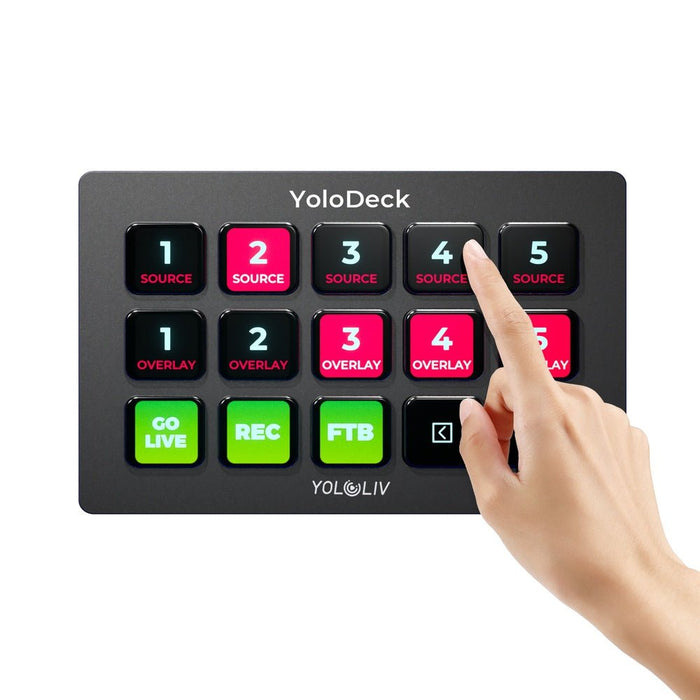 YoloLiv | Streaming Deck | for YoloBox Ultra - 15 Customisable Buttons (YoloDeck) - Gsus4