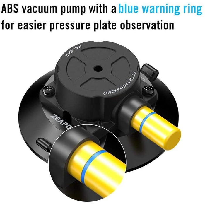 Zeapon 4.5" Hyla Suction Cup with M6 Screw(1/4" or 3/8") (Su450) - Gsus4