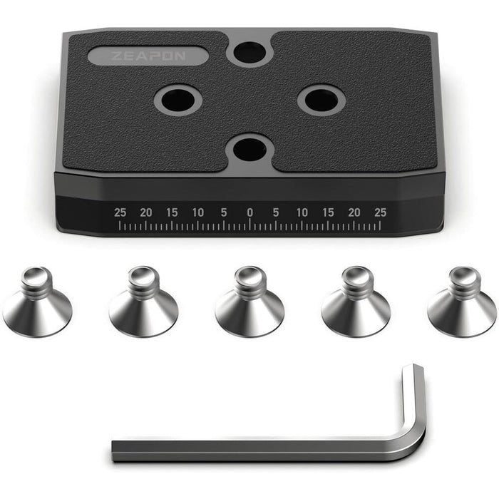 Zeapon Quick Release Plate for Micro 3 AXIS Slider Compatible with Manfortto Heavy Duty Mounting Adapter Quick Setup kit for Manfrotto (AR - H1) - Gsus4