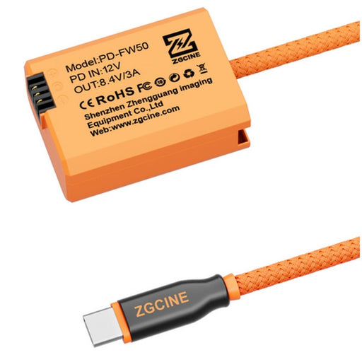 ZGCINE USB - C to Sony NP - FW50 Dummy Battery Cable 60cm (PD-FW50) - Gsus4