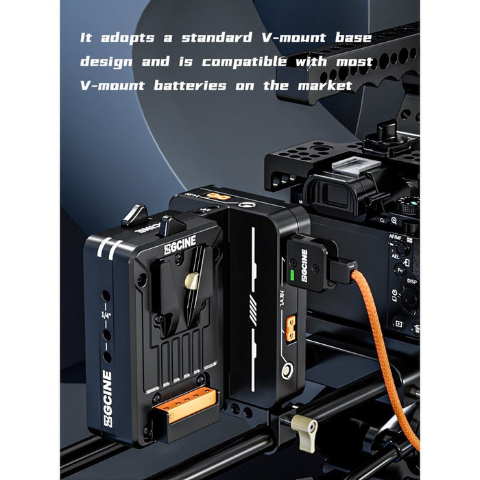 ZGCINE | VM - HS2 | Hot Swap / Shark Fin Dual Micro V Mount Battery Plate (VM-HS2) - Gsus4