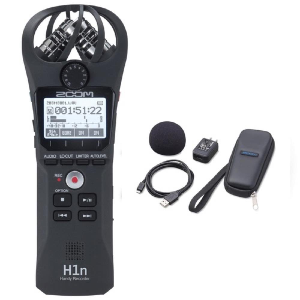 Zoom H1n-VP VALUE PACK Portable Field Recorder w/ X/Y Stereo