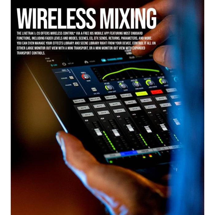 Zoom | LiveTrak L - 20 | 20Ch Digital Mixer / Recorder | 22 - in / 4 - out USB Audio Interface (FXR021) - Gsus4